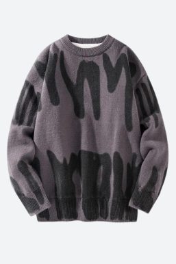 Spray Paint Soft Touch Knitted Sweater