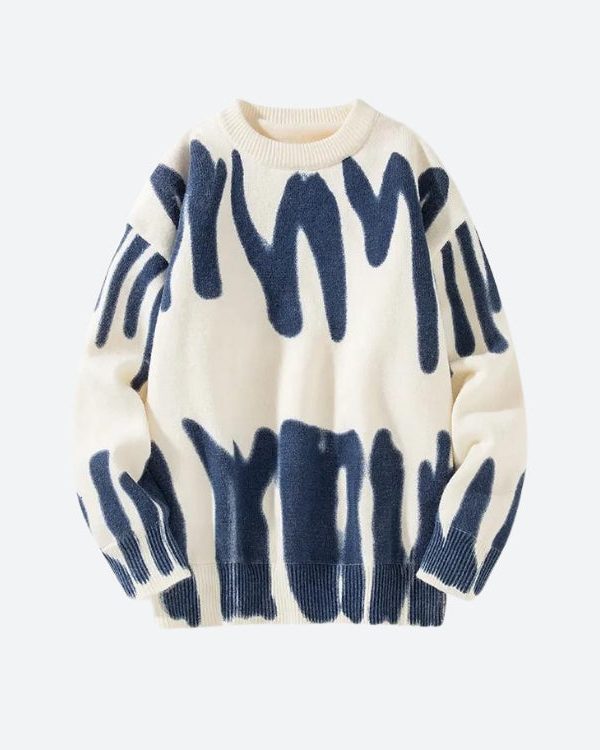 Spray Paint Soft Touch Knitted Sweater
