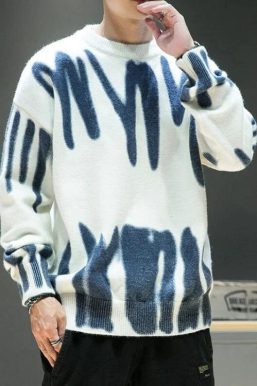 Spray Paint Soft Touch Knitted Sweater