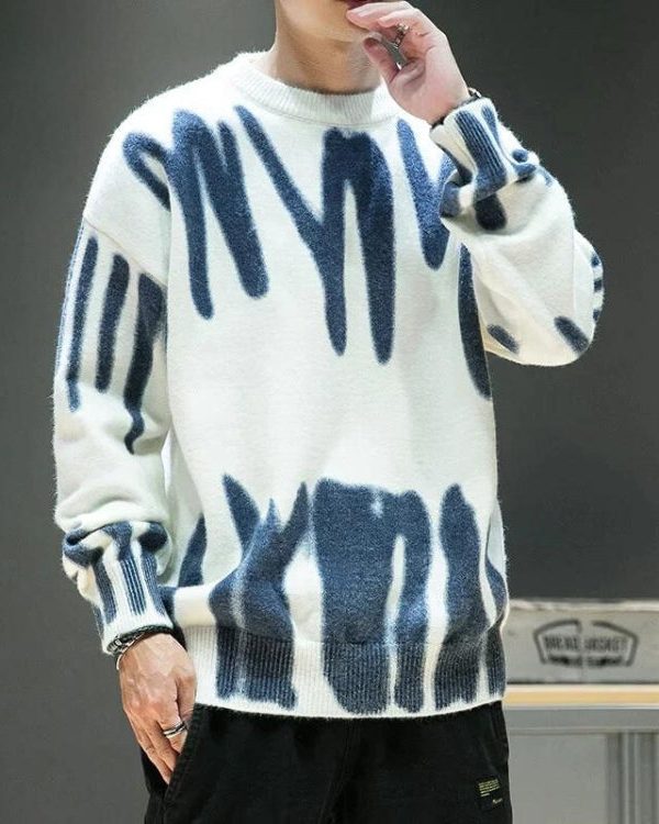 Spray Paint Soft Touch Knitted Sweater