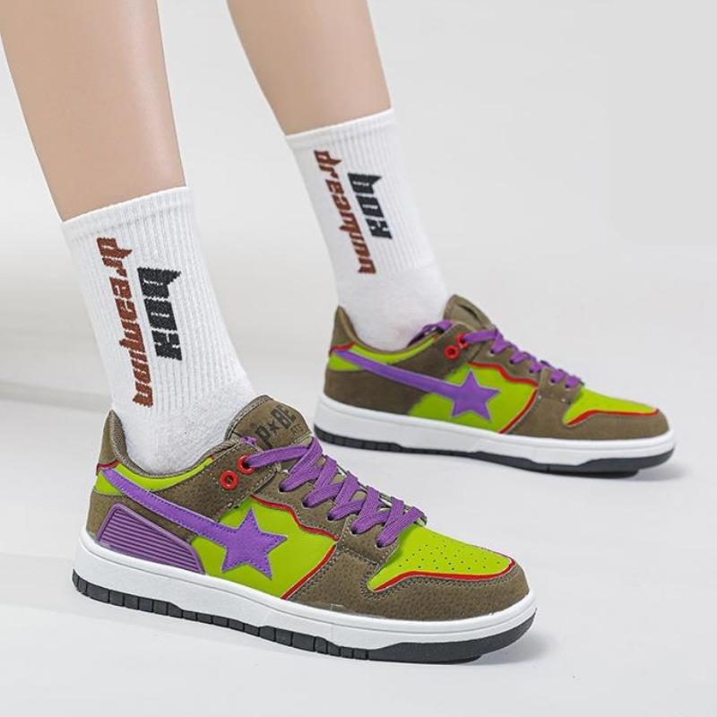 Star Embroidered Multicolor Sneakers Star Embroidered Multicolor Sneakers