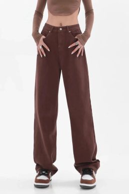 Star Pockets Wide Leg Jeans