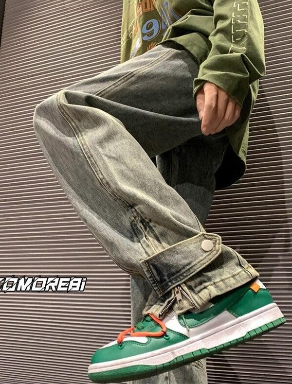 Straight Leg Baggy Jeans