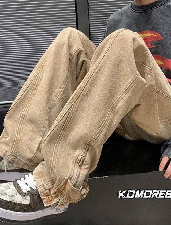 Straight Leg Baggy Jeans