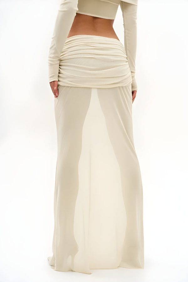 Strapless Top & Maxi Skirt Two Piece Set