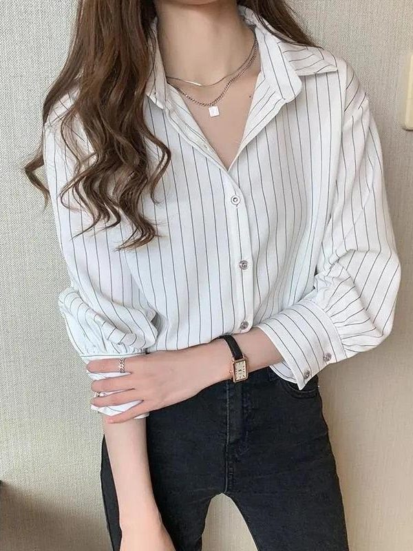 Striped Classic Long Sleeve Shirt