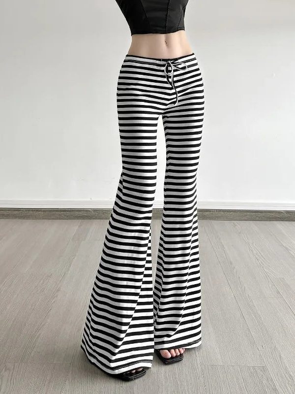 Striped Flare Sweatpants
