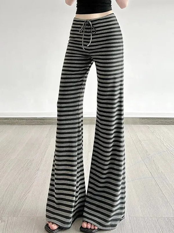 Striped Flare Sweatpants