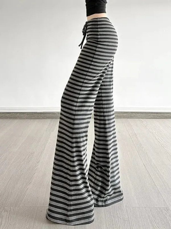 Striped Flare Sweatpants