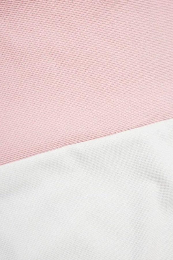 Striped Half Zip-Up Jersey Top