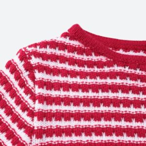 Striped Knitted Mini Dress