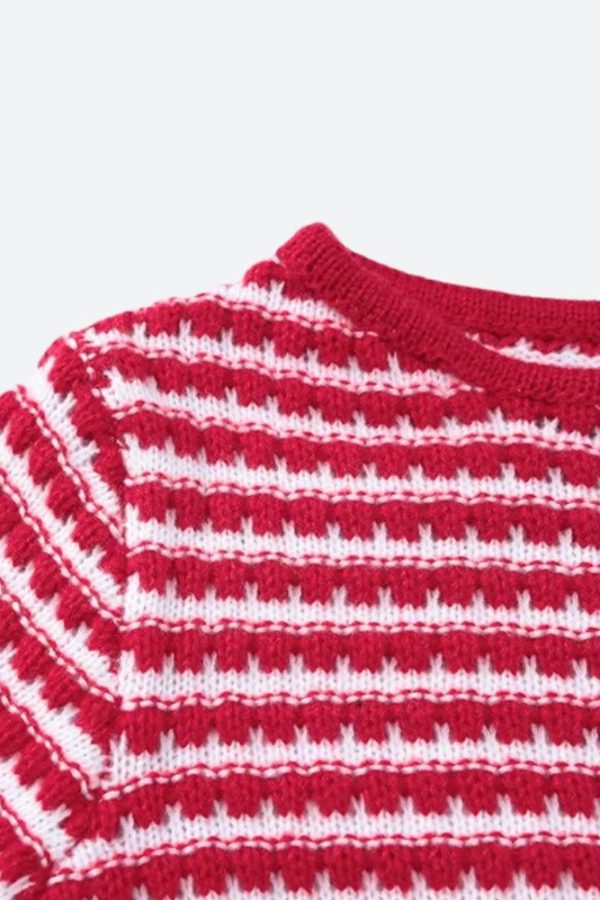 Striped Knitted Mini Dress