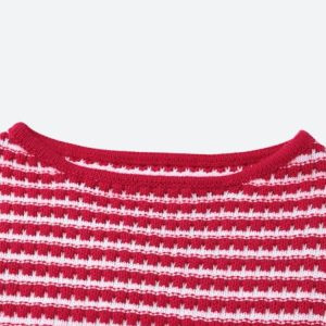 Striped Knitted Mini Dress