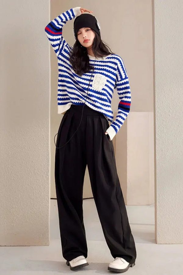 Striped Knitted Sweater