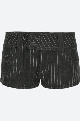 Striped Micro Shorts