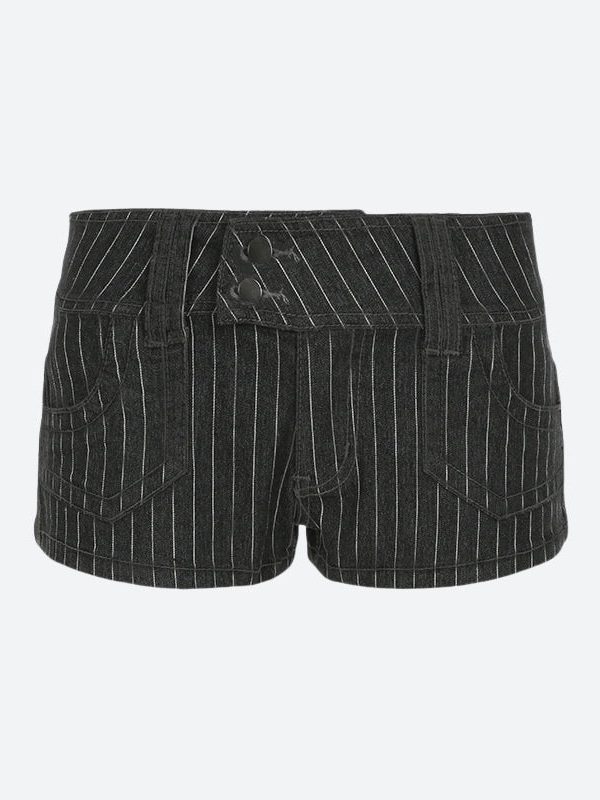 Striped Micro Shorts