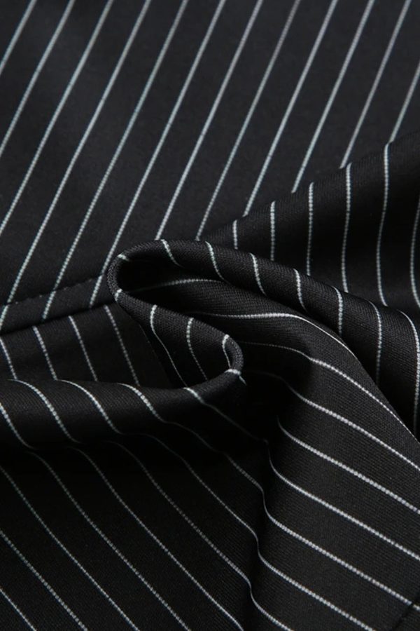 Striped Office Mini Skirt