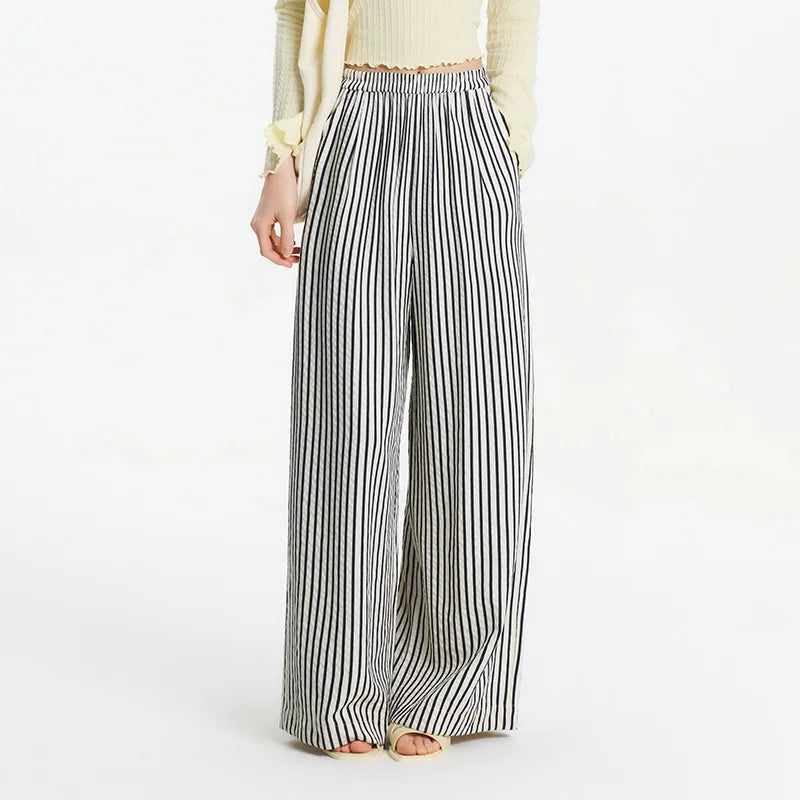 Striped Wide Leg Pants Striped Wide Leg Pants
