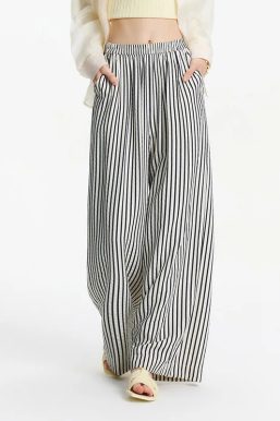 Striped Wide Leg Pants
