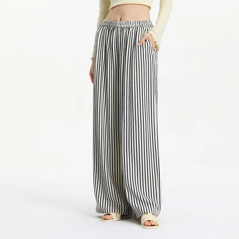 Striped Wide Leg Pants Striped Wide Leg Pants