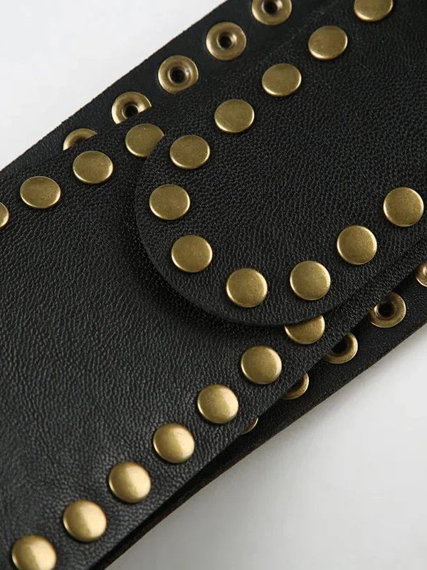 Studded Buckle Belt