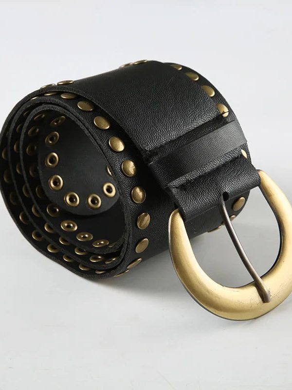 Studded Buckle Belt