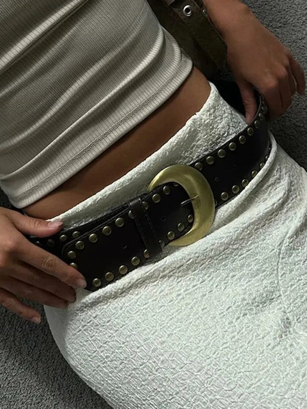 Studded Buckle Belt