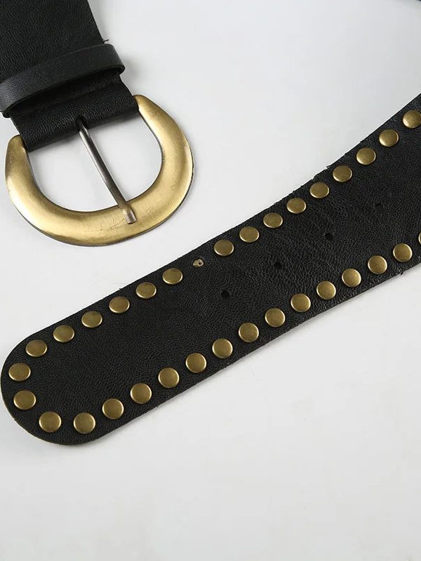 Studded Buckle Belt