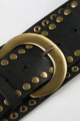 Studded Buckle Belt