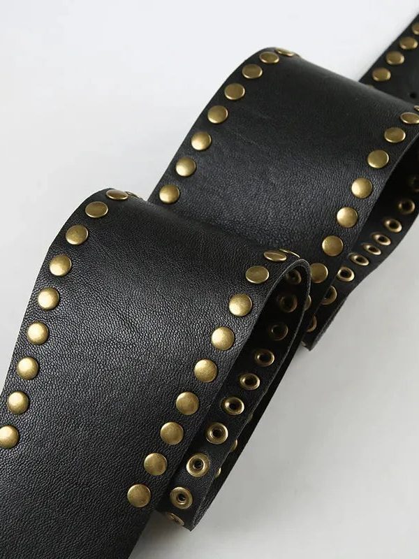 Studded Buckle Belt