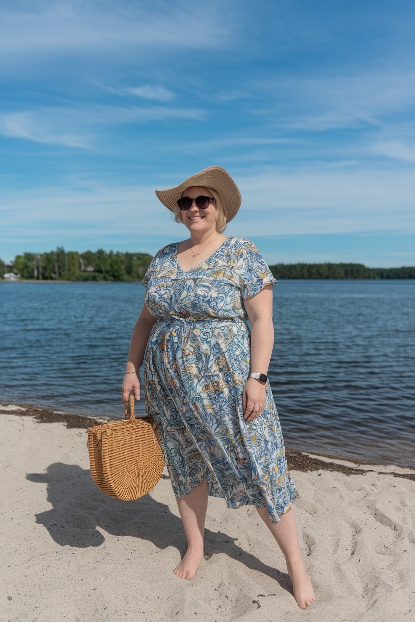 Summer Beach Outfit Women Over 40 Plus Size Ideas outfit idea