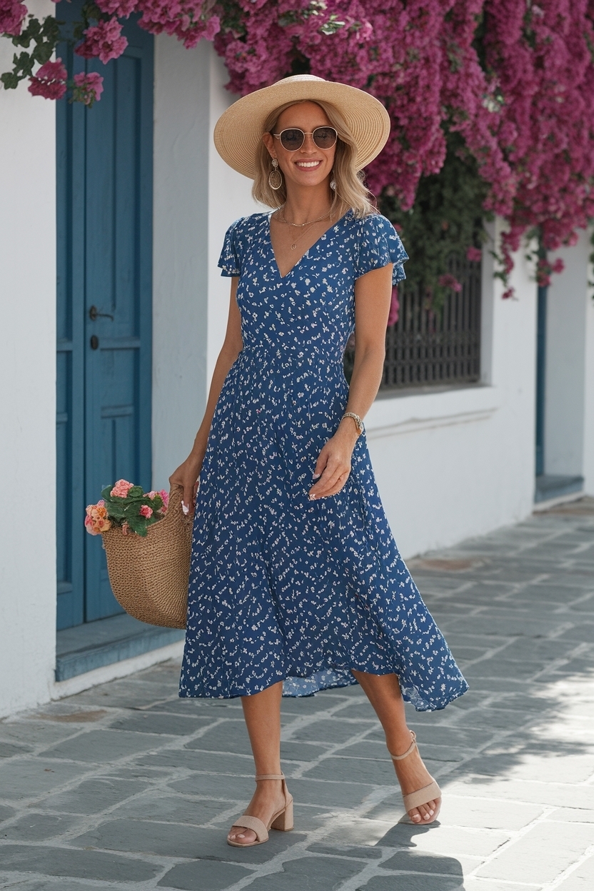 Summer dresses for women over 35: Effortless Elegance outfit idea