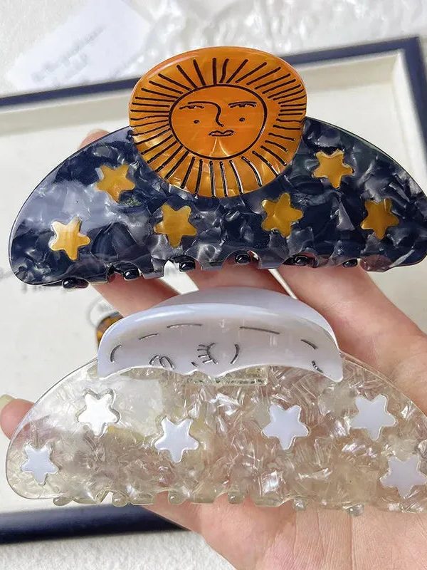 Sun & Stars Hair Claws
