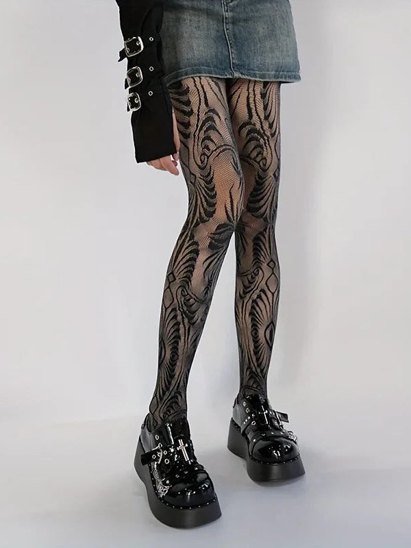 Swirl Sheer Tights