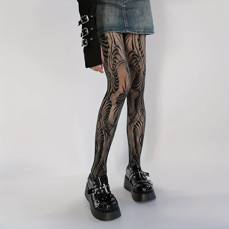 Swirl Sheer Tights