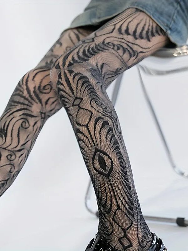 Swirl Sheer Tights