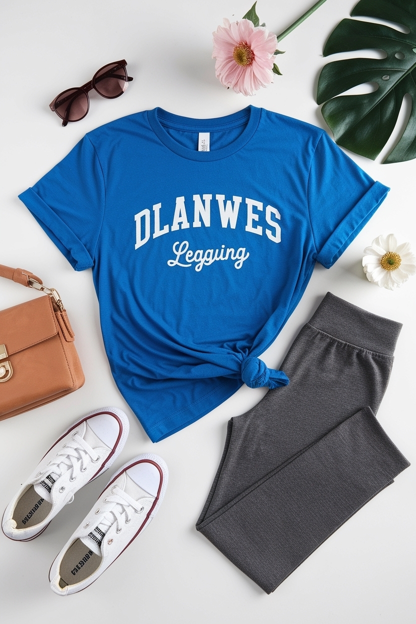 Best T Shirt and Leggings Outfit Combinations for Casual Days outfit idea