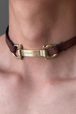 Tag Choker Necklace