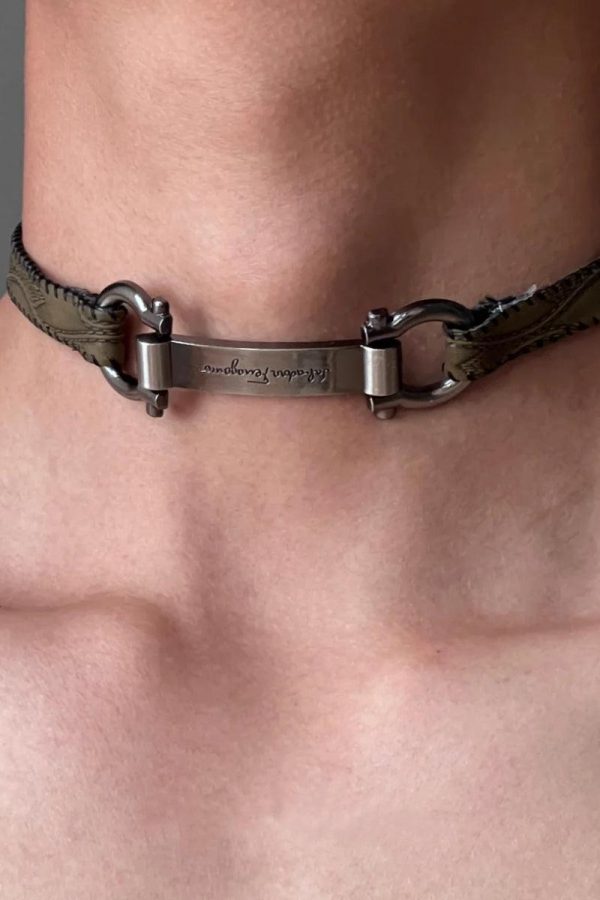 Tag Choker Necklace
