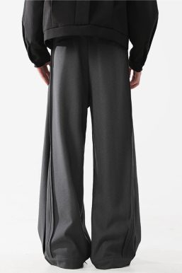 Tailored Pleated Wide Leg Pants