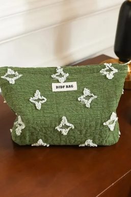 Tasseled Star Embroidered Makeup Bag