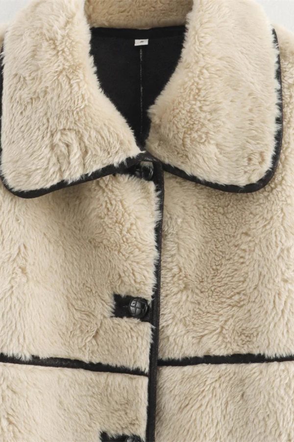 Teddy Trim Coat