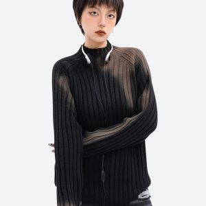 Tie Dye Ribbed Sweater