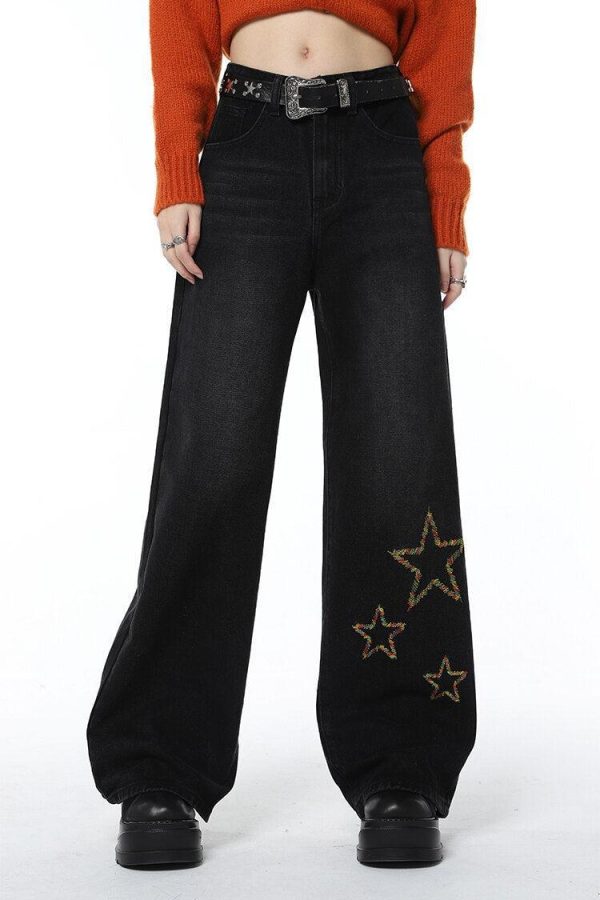 Tinsel Stars Wide Leg Jeans