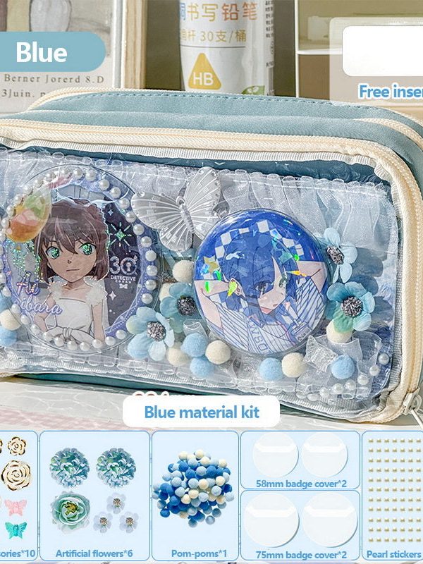 Transparent Ita Bag Pencil Case