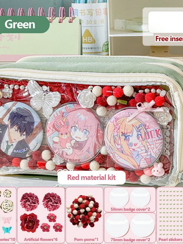 Transparent Ita Bag Pencil Case