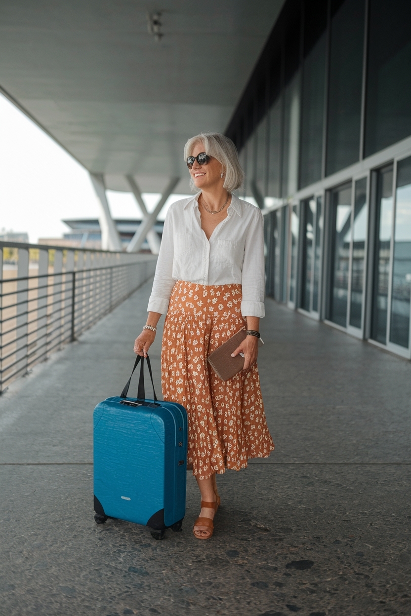 Travel Outfit Summer Airport for Women Over 40 Essentials outfit idea