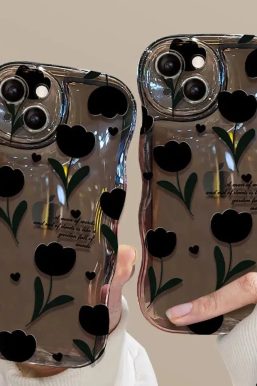 Tulip Bubble Clear Phone Case