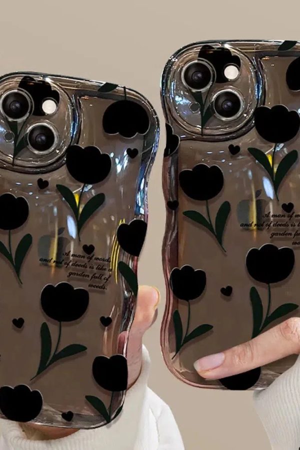 Tulip Bubble Clear Phone Case