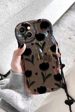 Tulip Bubble Clear Phone Case